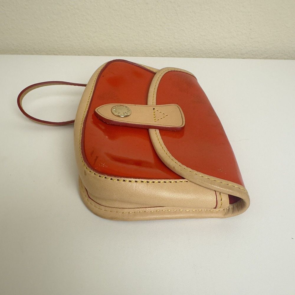 Dooney & Bourke Red and Tan Leather Crossbody Bag - Picture 3 of 9